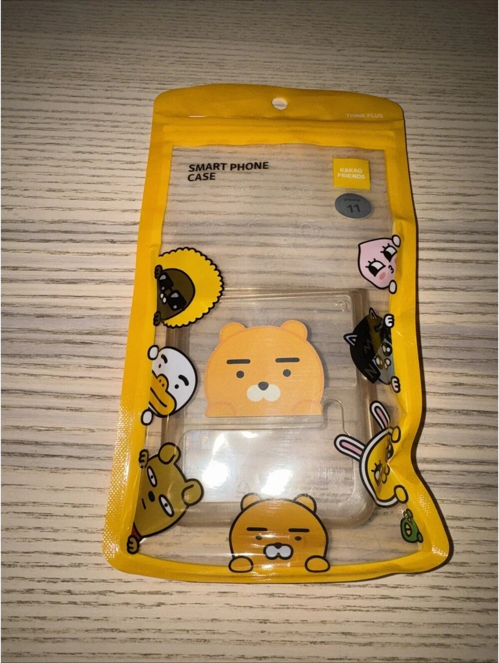 Kakao Friends Ryan iPhone 11 Clear Case Official Genuine Smart Phone Cover New